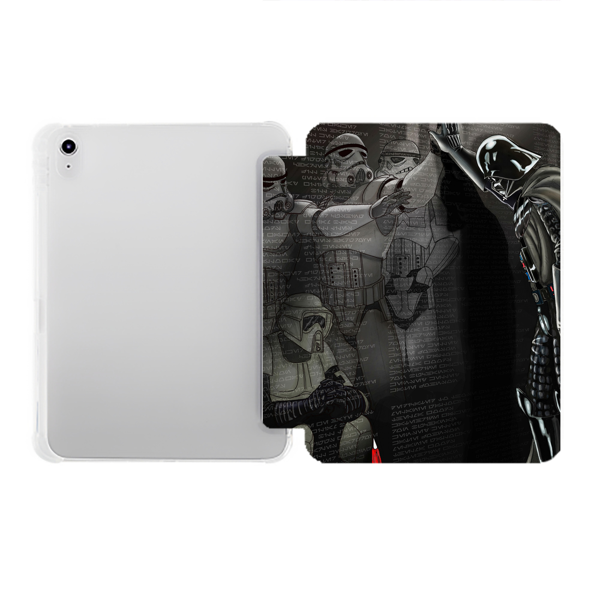 （画像用） スター・ウォーズ Star Wars IPad ケース ペン収納付き 三つ折りスタンド PUレザー×シリコン 対応機種9.5/10.5/10.9インチ